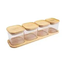 سینی چوبی چند منظوره چهار خانه مستطیلی - کلیز