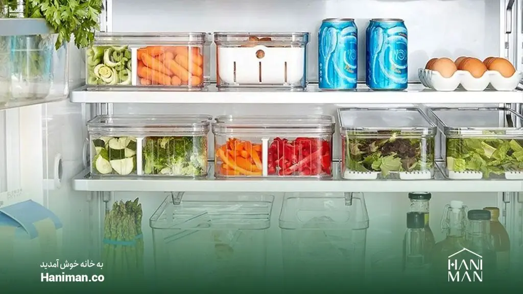نحوه استفاده و چیدمان با نظم دهنده یخچال ساید