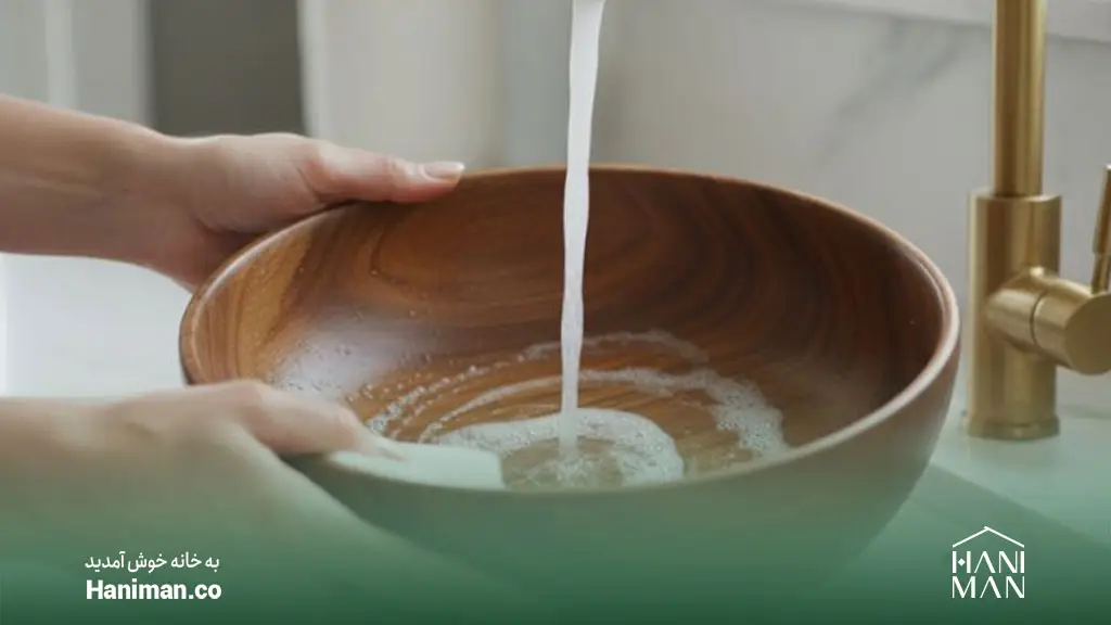 نکات مهم پس از شستشوی ظروف چوبی